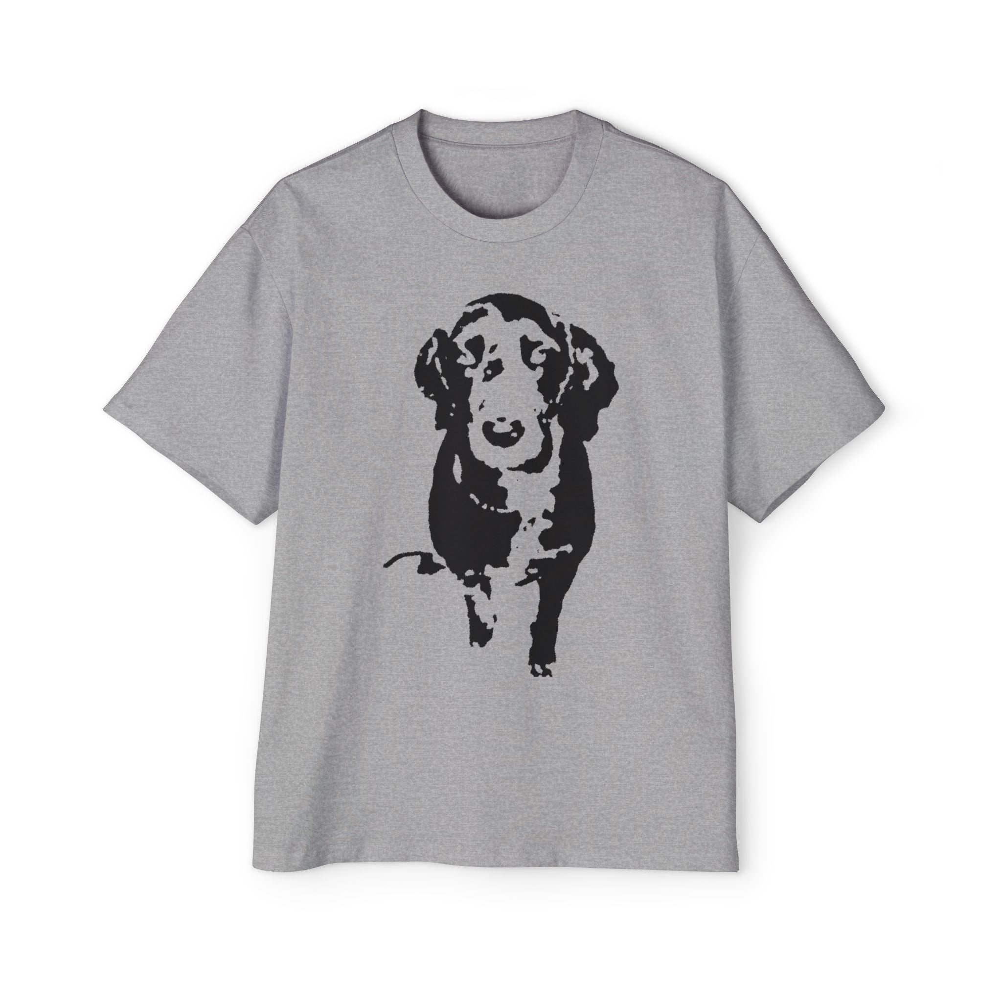 Men's Oversized Dog Print Tee - Casual Wear, Gift for Pet Lovers, Birthday, Dog Lovers, Everyday Comfort, Unique Graphic T-shirt