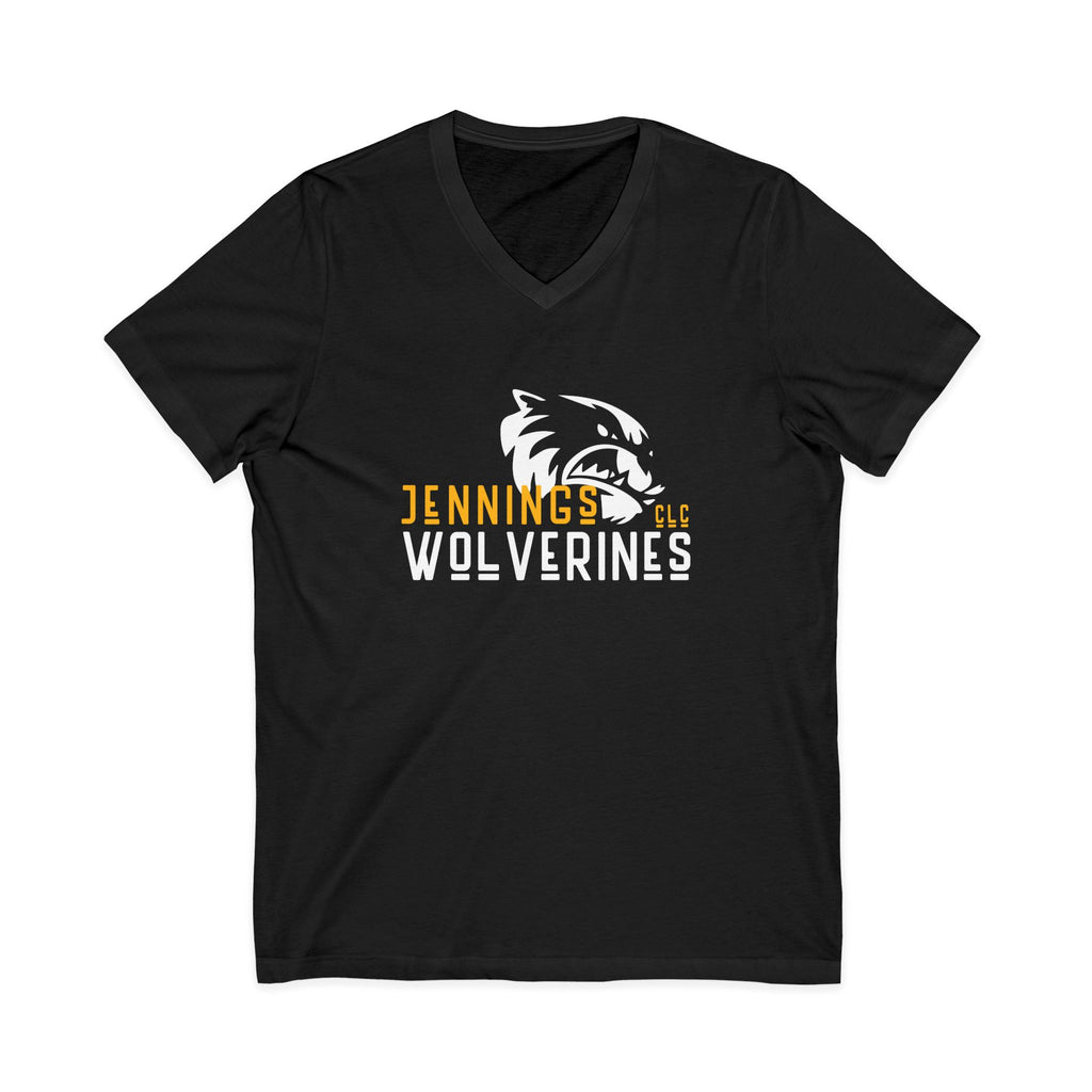 Jennings Wolverines V-Neck Tee | Eighth Grade Innovator