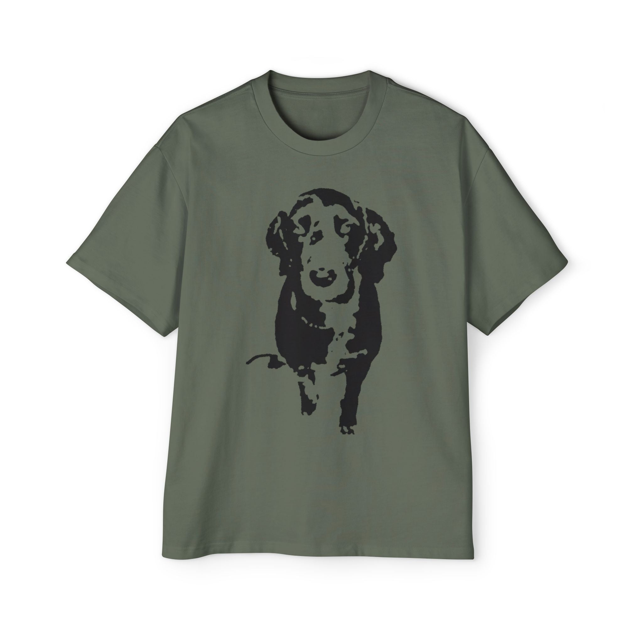Men's Oversized Dog Print Tee - Casual Wear, Gift for Pet Lovers, Birthday, Dog Lovers, Everyday Comfort, Unique Graphic T-shirt