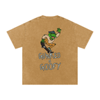 GUNKED N GOOFY-SKELLY-Oversized Snow Washed Tee