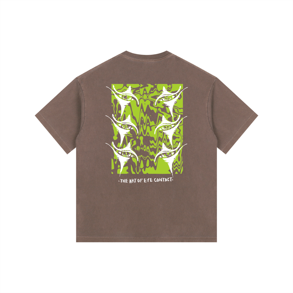 THE ART OF EYE CONTACT-Oversized Tee