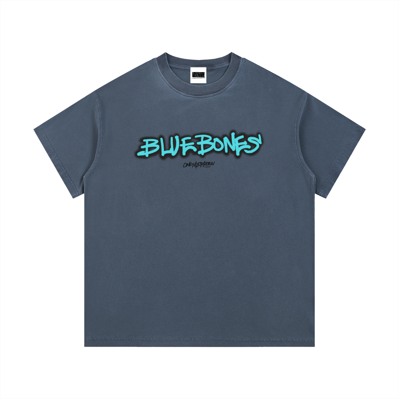 BLUE BONES -VINTAGE WASHED TEE