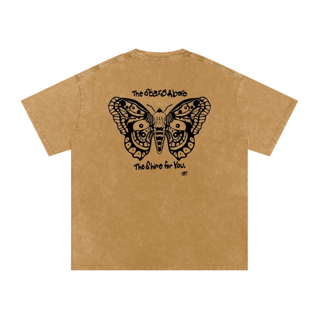 Snow Washed Oversized Cotton T-Shirt